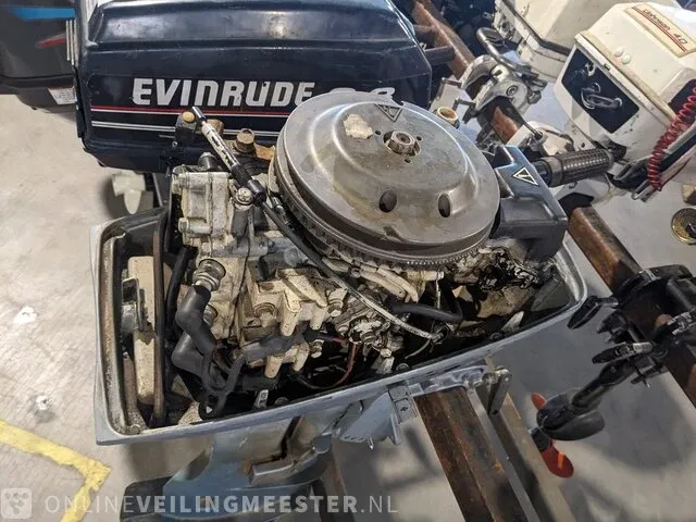 Buitenboord motor evinrude , 8 pk 2t langstaart op knuppel - afbeelding 7 van  9