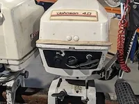 Buitenboord motor johnson, 4 pk 2-takt 2 cilinder kortstaart op knuppel - afbeelding 4 van  9