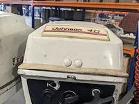 Buitenboord motor johnson, 4 pk 2-takt 2 cilinder kortstaart op knuppel - afbeelding 5 van  9