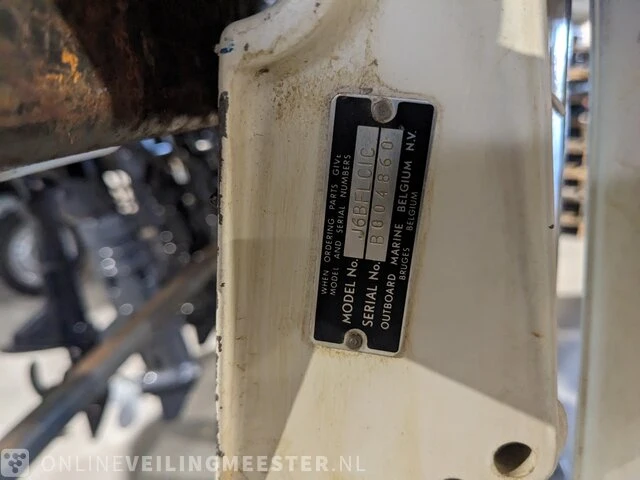 Buitenboord motor johnson, 6 pk 2-takt 2-cilinder langstaart op knuppel , wit - afbeelding 6 van  10