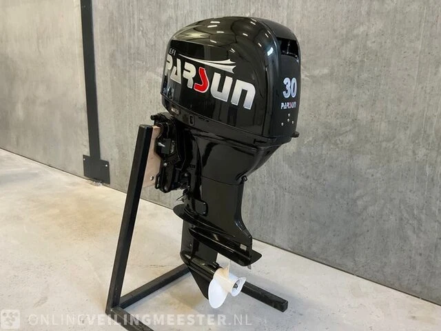 Buitenboord motor parsun, f30fwlt 30 pk 4-takt efi , zwart - afbeelding 1 van  7