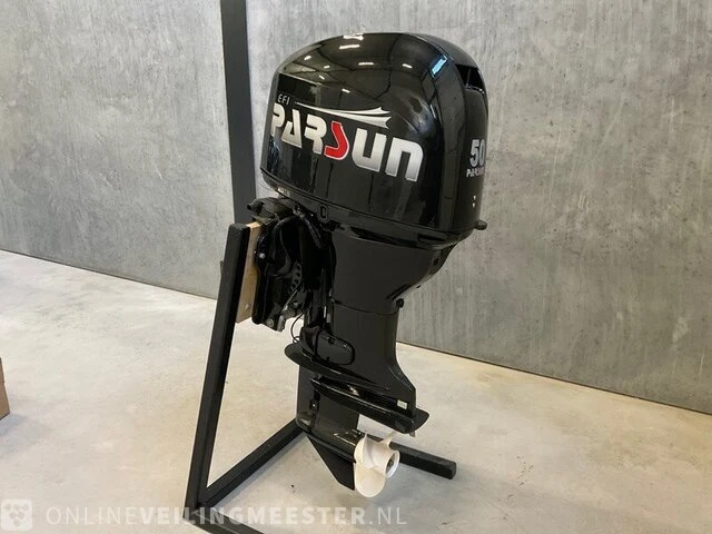 Buitenboord motor parsun, f50fwlt 50 pk 4-takt efi , zwart - afbeelding 1 van  7