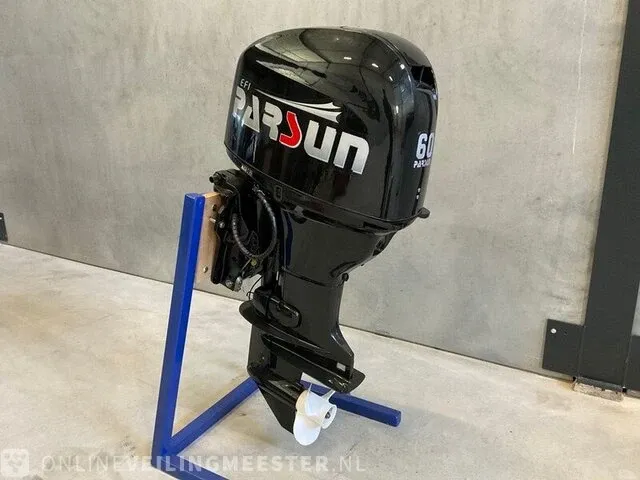 Buitenboord motor parsun, f60fwlt 60 pk 4-takt efi, zwart - afbeelding 1 van  7