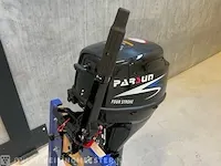 Buitenboord motor parsun, f98bml f9.8 4-takt langstaart op knuppel, zwart - afbeelding 5 van  6