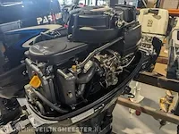 Buitenboord motor sail , 9.9 pk 4-takt langstaart op knuppel , donkergrijs / antraciet, bouwjaar 2023 - afbeelding 3 van  12