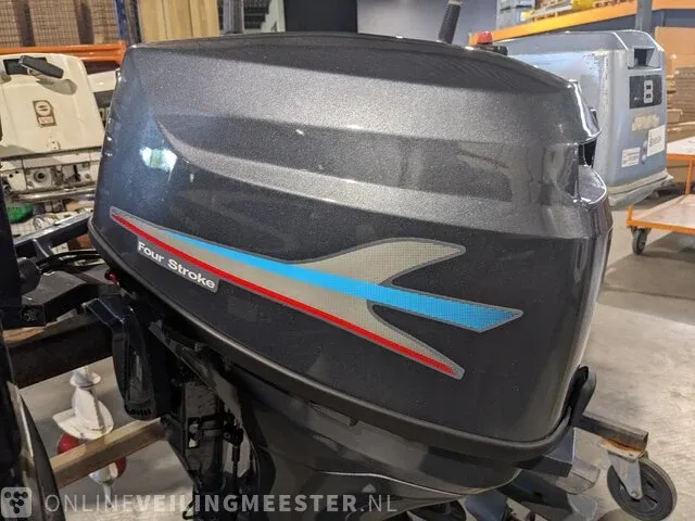 Buitenboord motor sail , 9.9 pk 4-takt langstaart op knuppel , donkergrijs / antraciet, bouwjaar 2023 - afbeelding 5 van  12