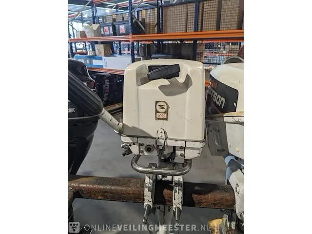 Buitenboord motor tomos, 4 pk 2-takt kortstaart op knuppel - afbeelding 5 van  9