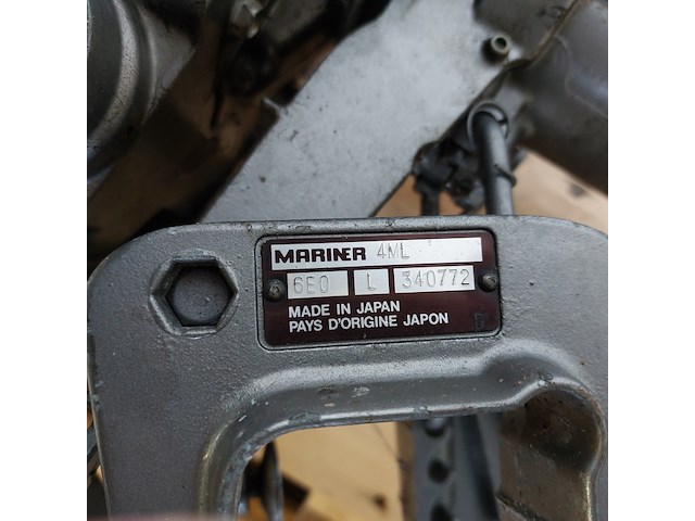 Buitenboordmotor 4pk, mariner, 4ml - afbeelding 3 van  11