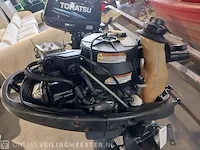 Buitenboordmotor yamaha, 4 pk, grijs / chroom, bouwjaar 2007 - afbeelding 3 van  15