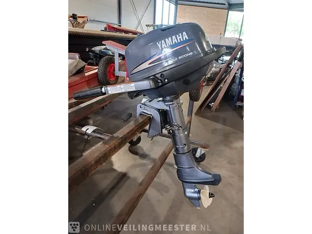 Buitenboordmotor yamaha, 4 pk, grijs / chroom, bouwjaar 2007 - afbeelding 9 van  15