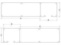 Buitenverblijf met berging 400x900x256 cm - afbeelding 5 van  13