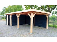 Buitenverblijf met berging 400x900x256 cm - afbeelding 1 van  13