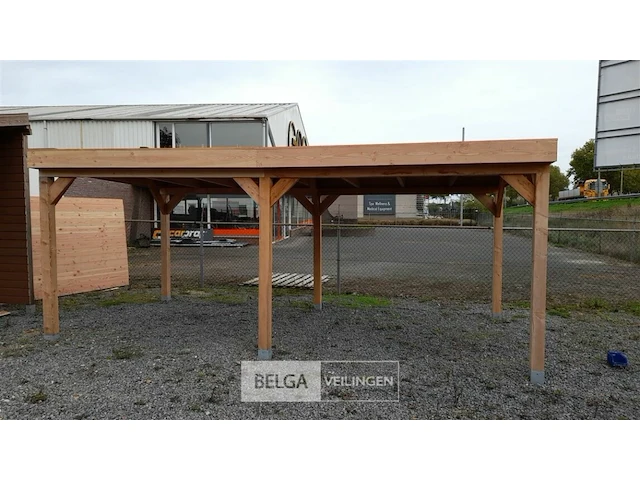 Buitenverblijf overkapping douglas 800x300cm hoogte 245cm - afbeelding 1 van  8