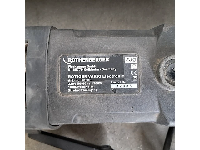 Buizenzaag max. 6" 230v met kettingklem, rothenberger, rotiger vario, 2019 - afbeelding 5 van  7