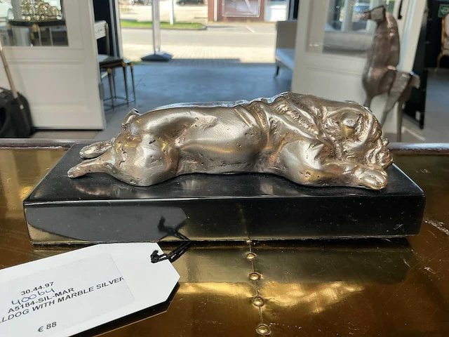 Bulldog bronzen beeld / pressepapier - afbeelding 1 van  3