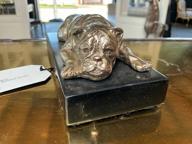 Bulldog bronzen beeld / pressepapier - afbeelding 2 van  3