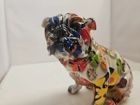 Bulldog sculptuur - graffiti dog - afbeelding 3 van  6