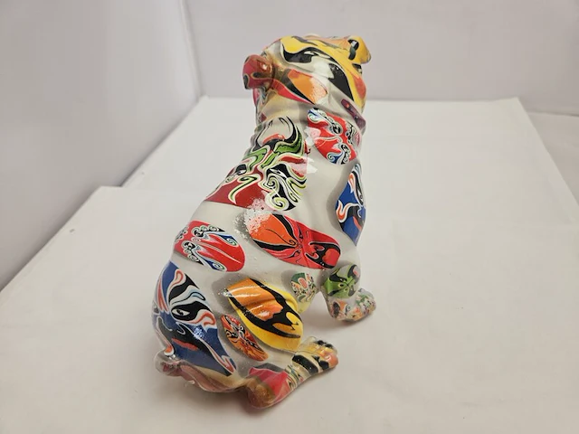 Bulldog sculptuur - graffiti dog - afbeelding 4 van  6