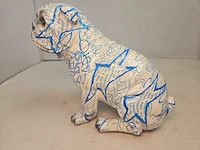 Bulldog sculptuur - japanse graffiti-dog - afbeelding 5 van  7
