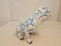 Bulldog sculptuur - japanse graffiti-dog - afbeelding 6 van  7