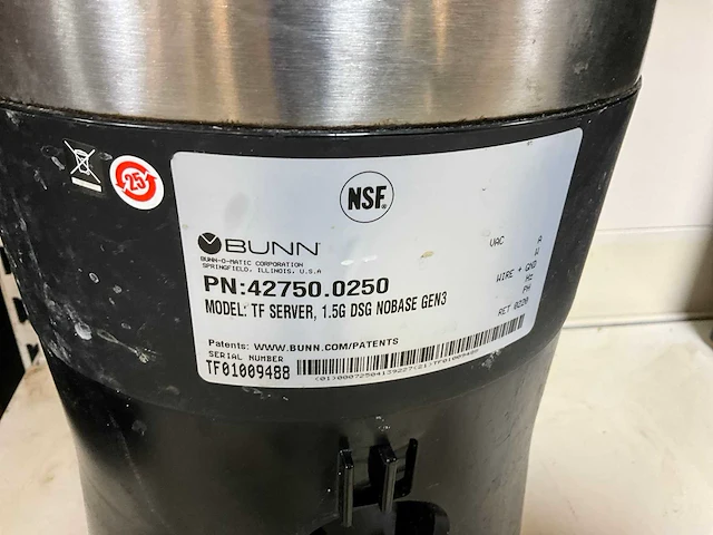 Bunn - tf server - warmhoudkan - afbeelding 7 van  7