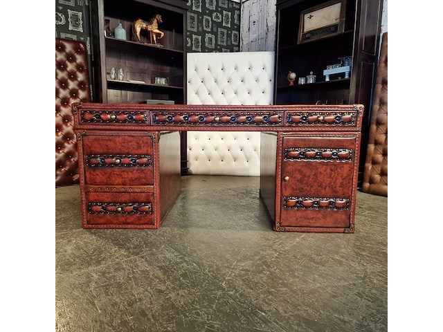 Bureau chesterfield, dunnings, bruin - afbeelding 1 van  10