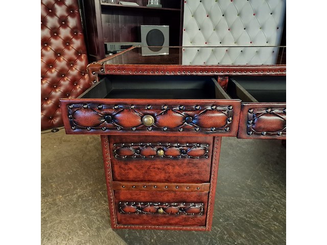 Bureau chesterfield, dunnings, bruin - afbeelding 9 van  10