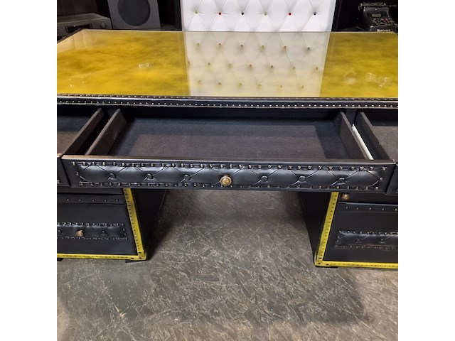 Bureau chesterfield, dunnings, zwart, geel - afbeelding 3 van  12