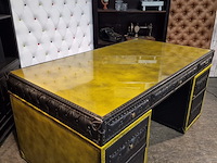 Bureau chesterfield, dunnings, zwart, geel - afbeelding 9 van  12
