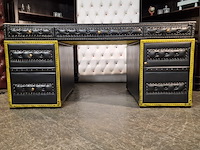 Bureau chesterfield, dunnings, zwart, geel - afbeelding 10 van  12