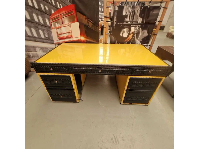 Bureau chesterfield, holmes, zwart - afbeelding 2 van  5