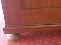 Bureau, damesbureau. schrijfblad leer groen, bouwjaar 19e eeuw - afbeelding 2 van  12