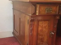 Bureau, damesbureau. schrijfblad leer groen, bouwjaar 19e eeuw - afbeelding 7 van  12