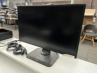 Bureau met bureaustoel, scherm, toetsenbord, muis w.o. iiyama, logi - afbeelding 8 van  10