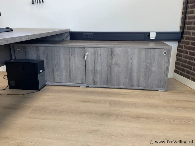 Bureau met kast - 200x100x74 cm - afbeelding 2 van  3