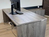 Bureau met kast - 200x100x74 cm - afbeelding 3 van  3