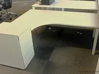 Bureau met ladekast - 180x165cm - afbeelding 1 van  2