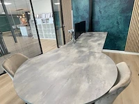 Bureau met vergaderdruppel - 185x120 in hoogte verstelbaar - afbeelding 2 van  4