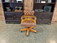 Bureaustoel chesterfield, captain, bruin - afbeelding 3 van  5