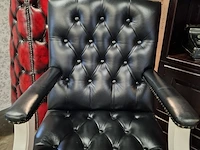Bureaustoel chesterfield, gainsborough, zwart, wit - afbeelding 5 van  5