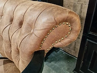 Bureaustoel chesterfield, stoker, cognac - afbeelding 3 van  7