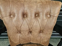 Bureaustoel chesterfield, stoker, cognac - afbeelding 7 van  7