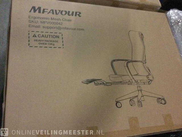 Bureaustoel ergonomisch mfavour, mfv000042 - afbeelding 3 van  5