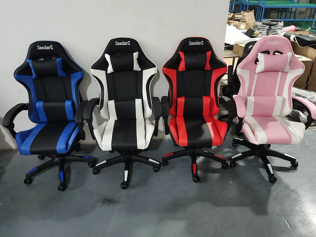 Bureaustoel gamestoel, pink/white, 2025 - afbeelding 1 van  2