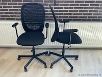 Bureaustoel met stoffen bekleding - 2 stuks - afbeelding 2 van  4