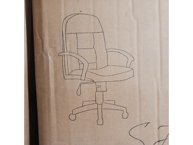 Bureaustoel pu leder, 2025 - afbeelding 2 van  3