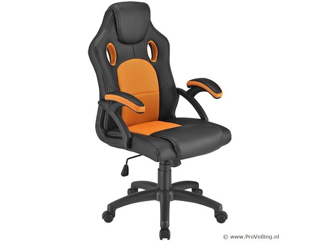 Bureaustoel racing oranje - afbeelding 1 van  9