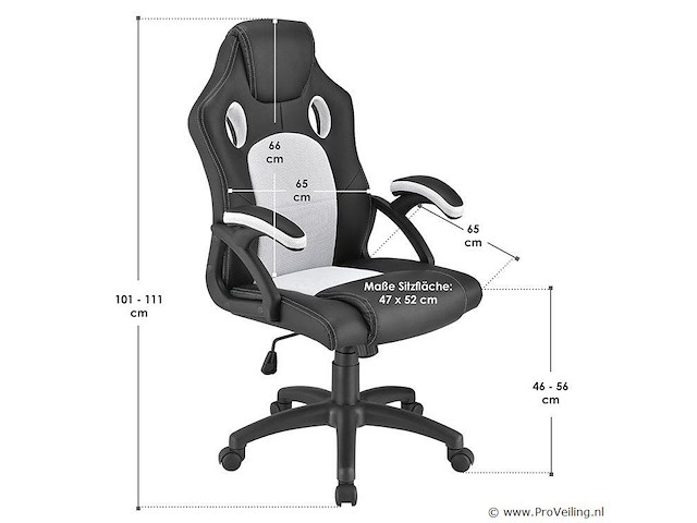Bureaustoel racing - afbeelding 9 van  9
