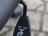 Bureaustoelen - zwart (skai) leder gestoffeerd - 5 stuks - afbeelding 5 van  6