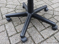 Bureaustoelen - zwart (skai) leder gestoffeerd - 5 stuks - afbeelding 6 van  6